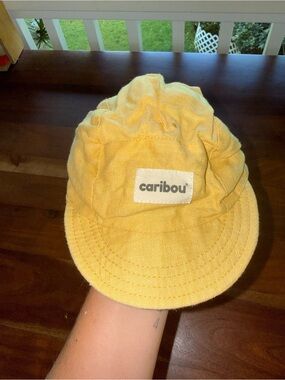 caribou Kids' Yellow Cotton Sun Hat